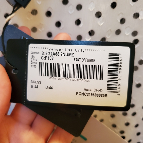 NWT Emporio Armani Long Off-White Dress - Picture 4 of 6